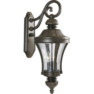 Kim 3 Light 26 inch Forged Bronze Outdoor Wall Lantern, Large
