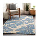 Magna 120 X 96 inch Denim/Cream Rugs, Wool