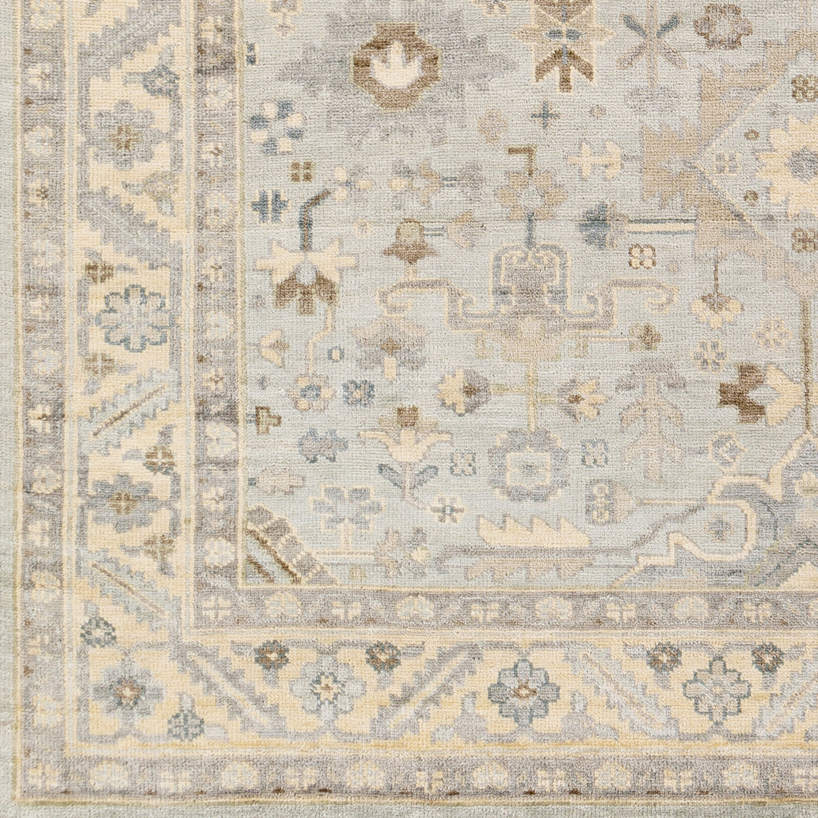 Poppy 108 X 72 inch Ice Blue Rug, Rectangle