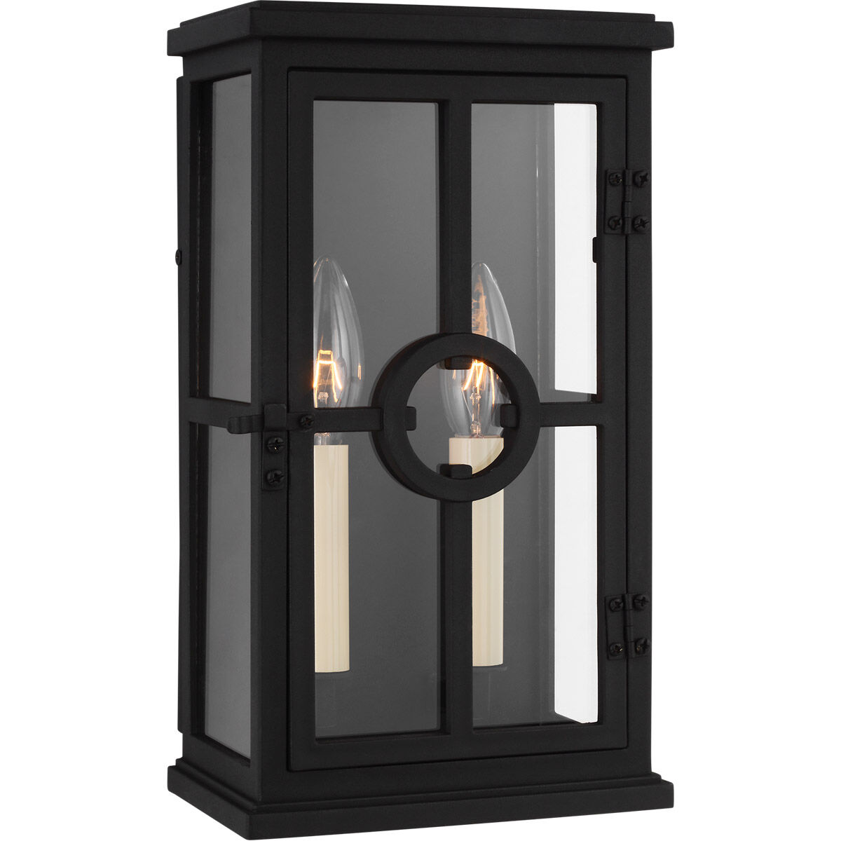 Leyna 2 Light 12.13 inch Textured Black Outdoor Wall Lantern