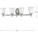 Juno 4 Light 33 inch Polished Chrome Bath Vanity Wall Light, Delta