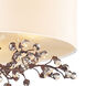Ernestine 3 Light 16 inch Antique Darkwood Semi Flush Mount Ceiling Light