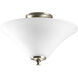 Eustacia 2 Light 13.31 inch Brushed Nickel Semi-Flush Mount Ceiling Light