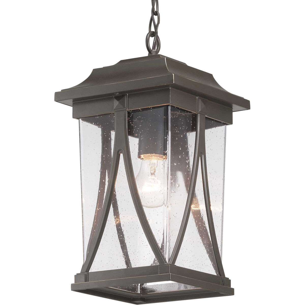 Luce 1 Light 8.25 inch Antique Bronze Outdoor Hanging Lantern