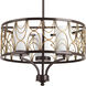 Adalbert 3 Light 18 inch Antique Bronze Chandelier Ceiling Light