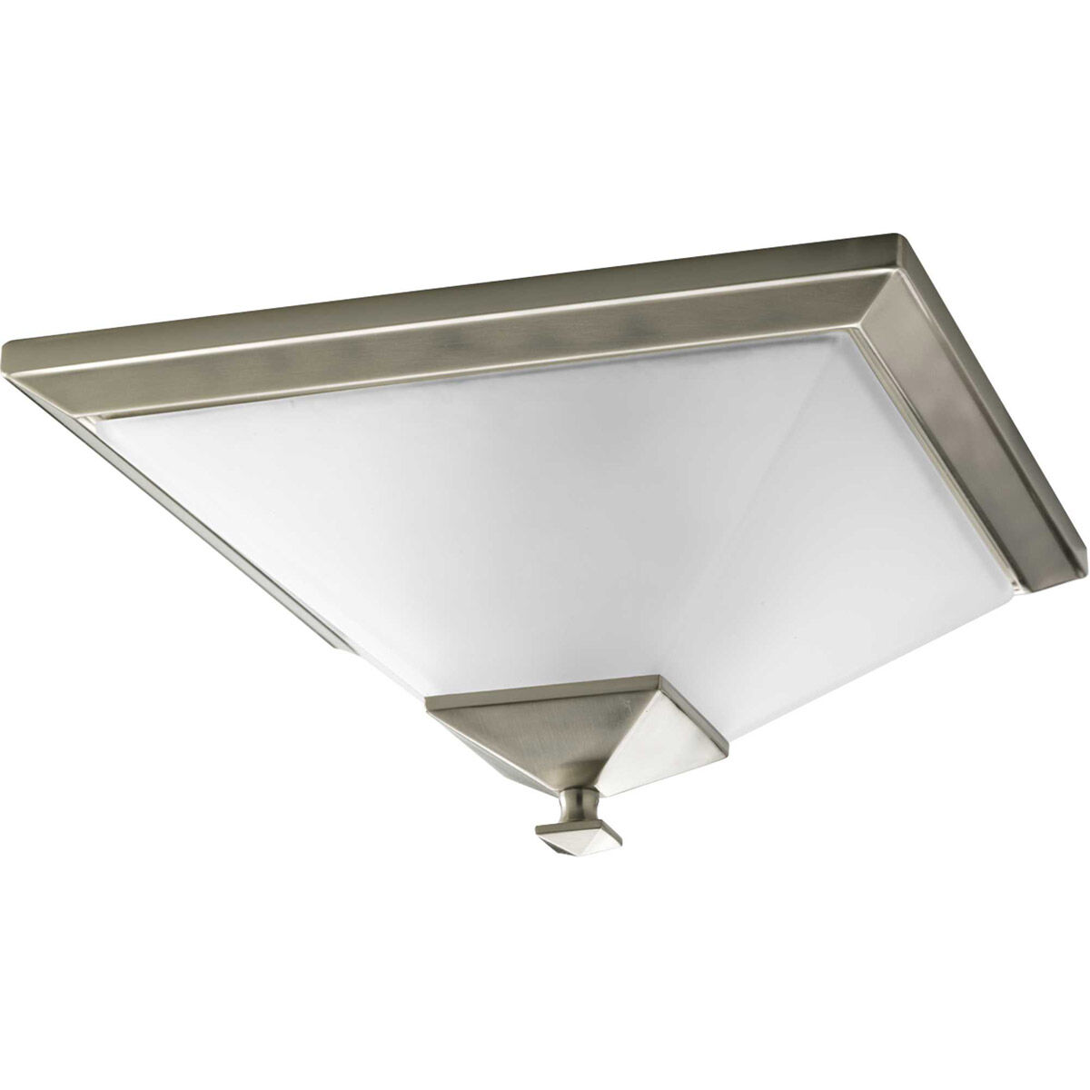 Lucas 2 Light 15 inch Brushed Nickel Flush Mount Ceiling Light