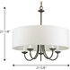 Victor 5 Light 21.63 inch Antique Bronze Chandelier Ceiling Light