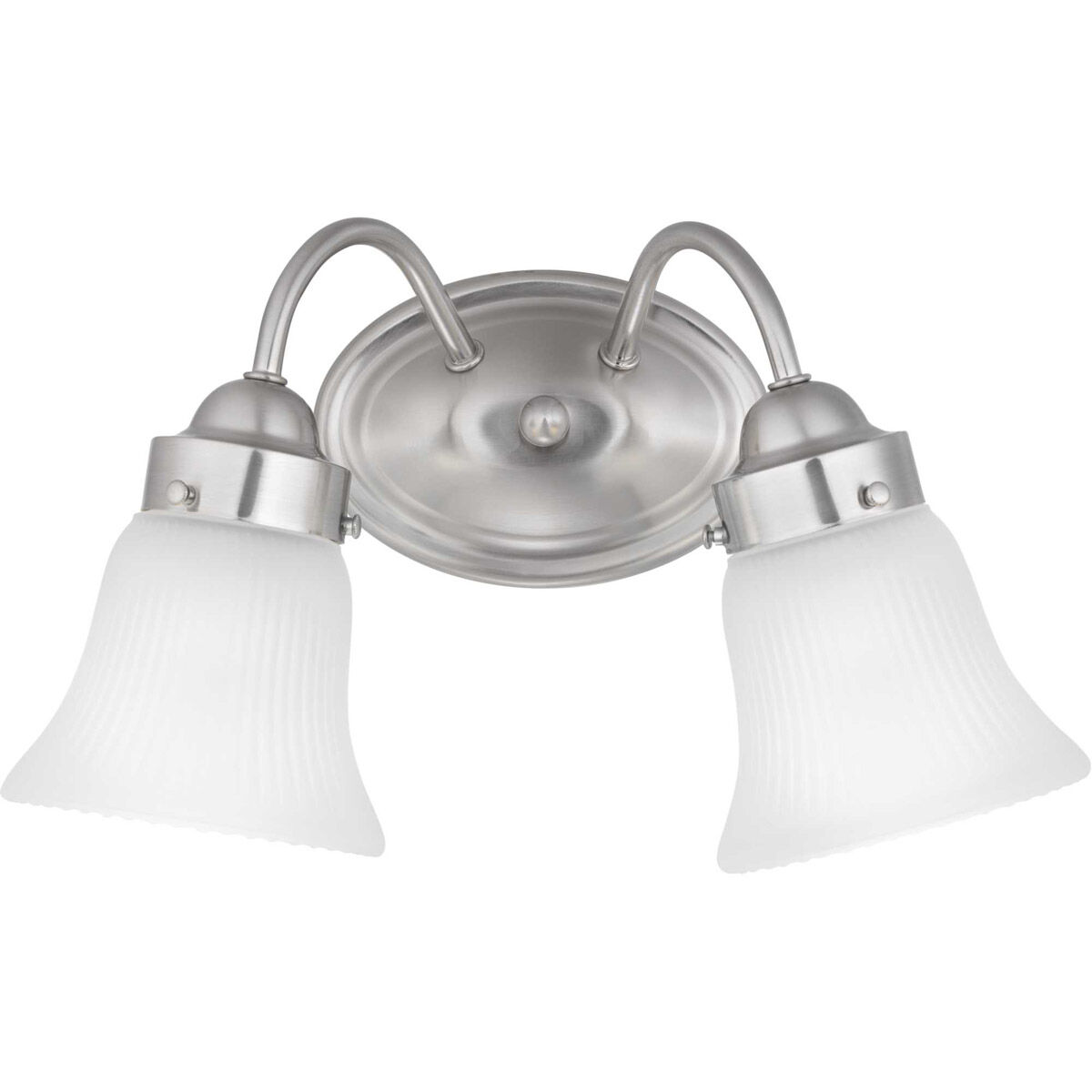 Clarence 2 Light 11.75 inch Brushed Nickel Bath Vanity Wall Light