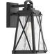 Lorraine 1 Light 12 inch Textured Black Outdoor Wall Lantern, Small, Design Series