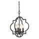 Lucinda 4 Light 14 inch Oil Rubbed Bronze Chandelier Ceiling Light