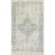 Sabene 36 X 24 inch Aqua Rug, Rectangle
