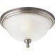 Beacher 2 Light 15.75 inch Brushed Nickel Flush Mount Ceiling Light