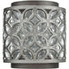 Barclay 2 Light 8 inch Weathered Zinc with Matte Silver Sconce Wall Light