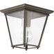 Quennel 1 Light 7 inch Antique Bronze Outdoor Flush Mount