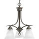 Nerissa 3 Light 19 inch Antique Bronze Chandelier Ceiling Light