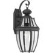 Natalie 1 Light 18 inch Textured Black Outdoor Wall Lantern, Medium