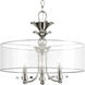 Dale 3 Light 18 inch Polished Nickel Semi-Flush Mount Convertible Ceiling Light, Design Series