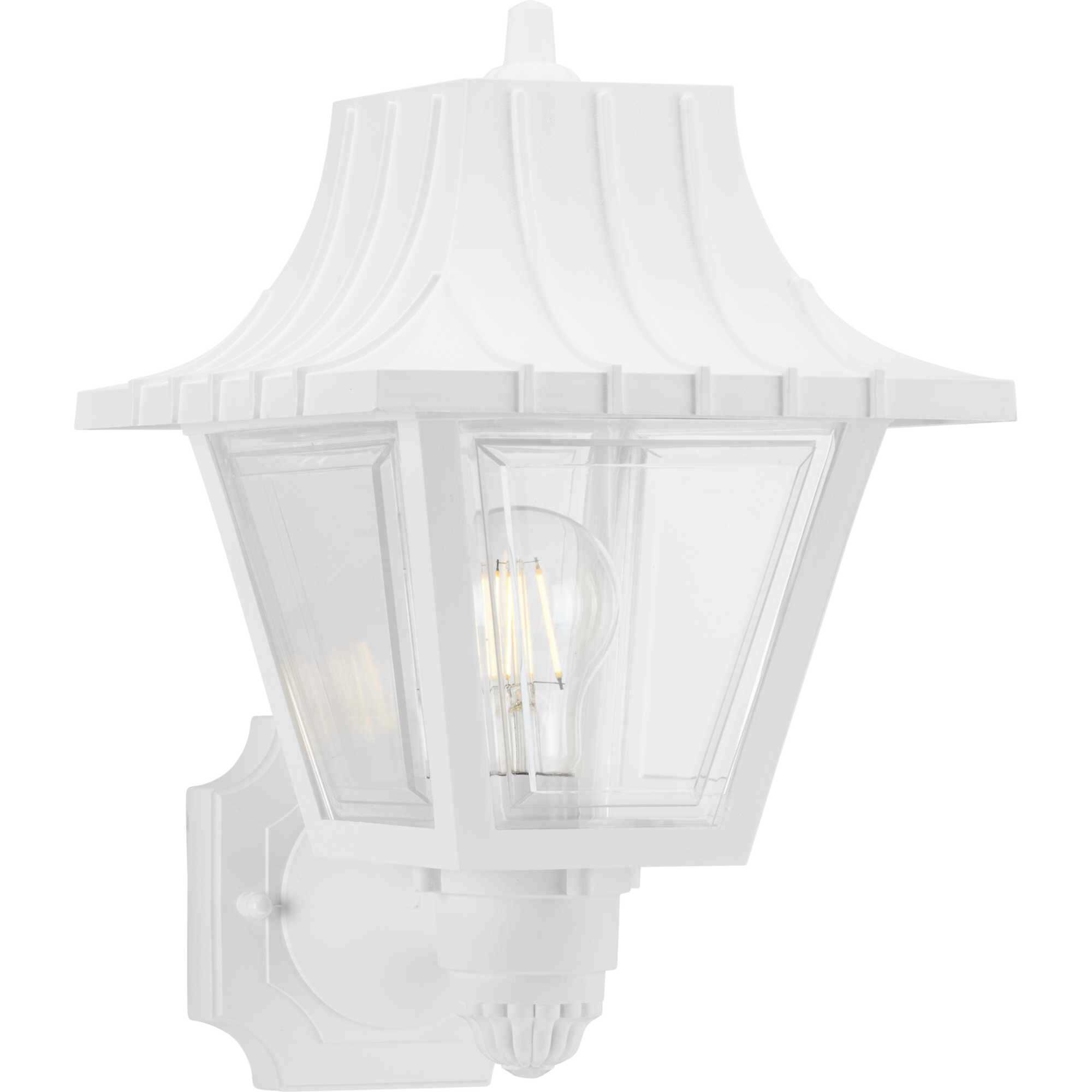 Season 1 Light 13 inch White Outdoor Wall Lantern