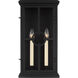 Leyna 2 Light 18 inch Textured Black Outdoor Wall Lantern