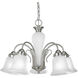 Lang 5 Light 22.75 inch Brushed Nickel Chandelier Ceiling Light