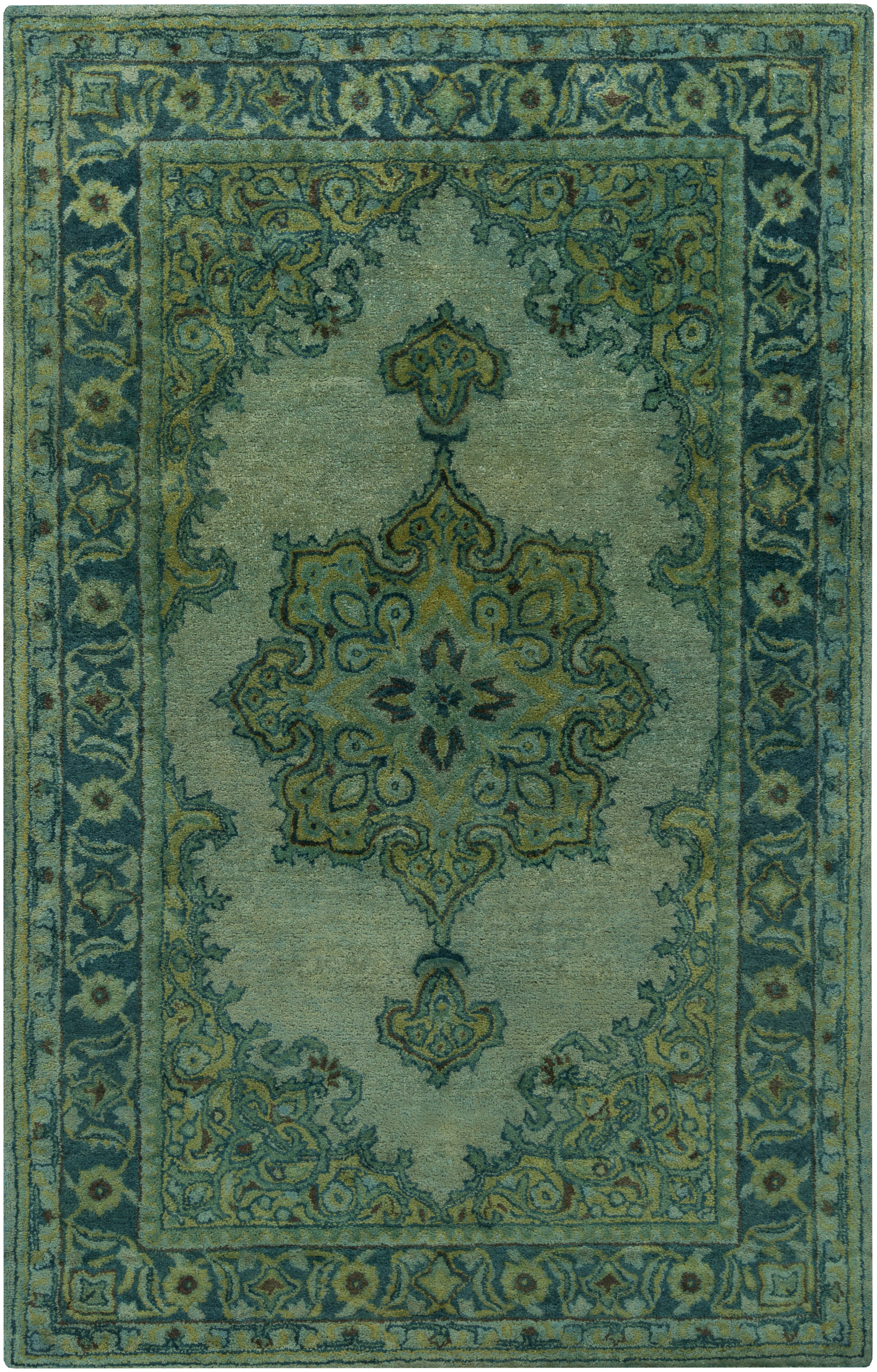 Tosca 96 X 60 inch Olive Rug, Rectangle