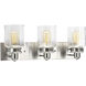 Buckley 3 Light 22 inch Brushed Nickel Bath Vanity Wall Light