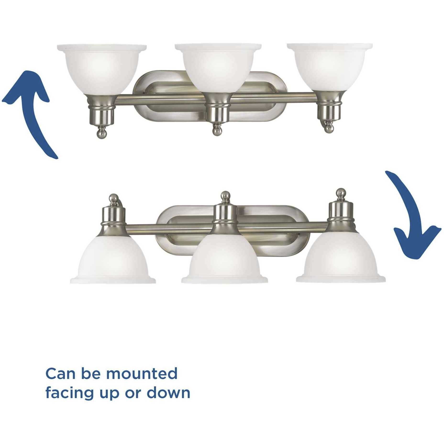 Beacher 3 Light 27.5 inch Brushed Nickel Bath Vanity Wall Light