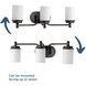 Folsham 3 Light 24 inch Rubbed Bronze Bath Vanity Wall Light, Design Series
