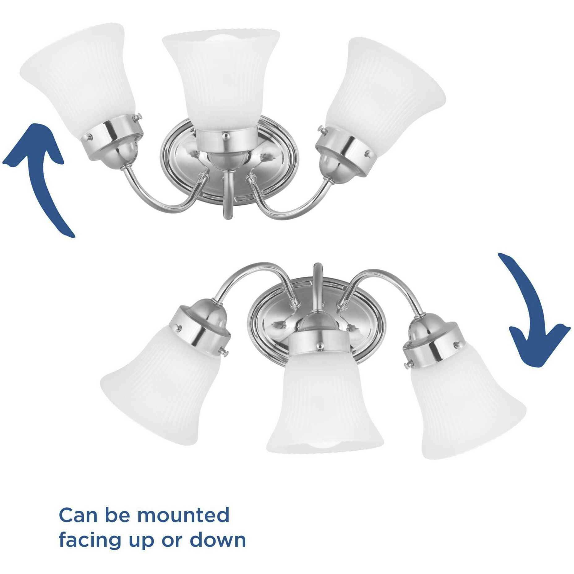 Clarence 3 Light 16 inch Polished Chrome Bath Vanity Wall Light