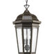 Gilford 3 Light 10.38 inch Antique Bronze Outdoor Hanging Lantern, Design Series
