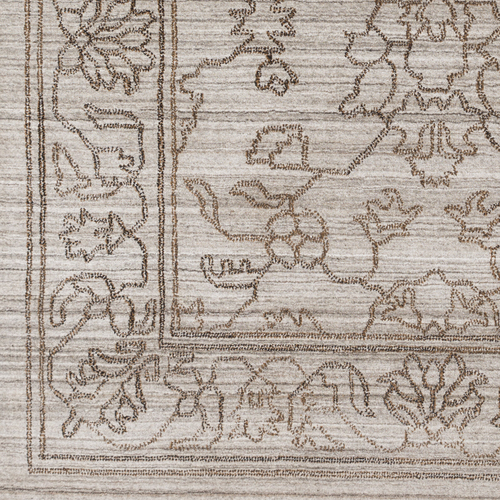 Estelle 36 X 24 inch Light Gray Rug, Rectangle