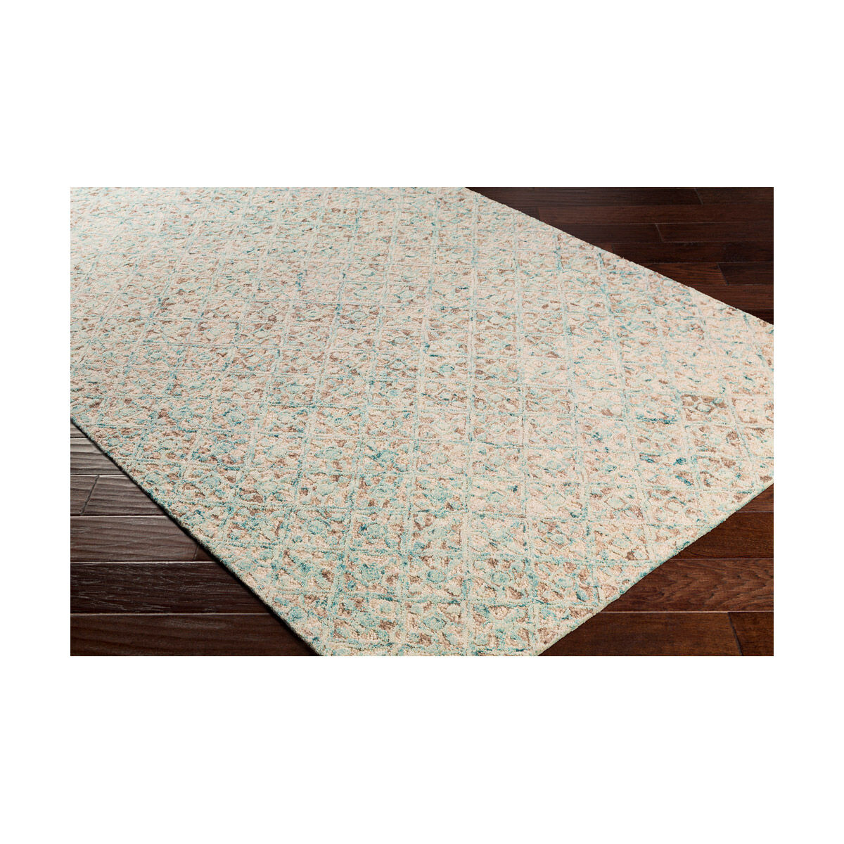 Bayard 90 X 60 inch Khaki/Teal/Cream/Camel Rugs