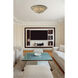 Janus 4 Light 17 inch Aged Silver Flush Mount Ceiling Light