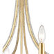 Harry 8 Light 32 inch Parisian Gold Leaf Chandelier Ceiling Light