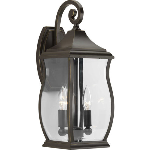 Rodney 2 Light 18 inch Oil Rubbed Bronze Outdoor Wall Lantern, Medium
