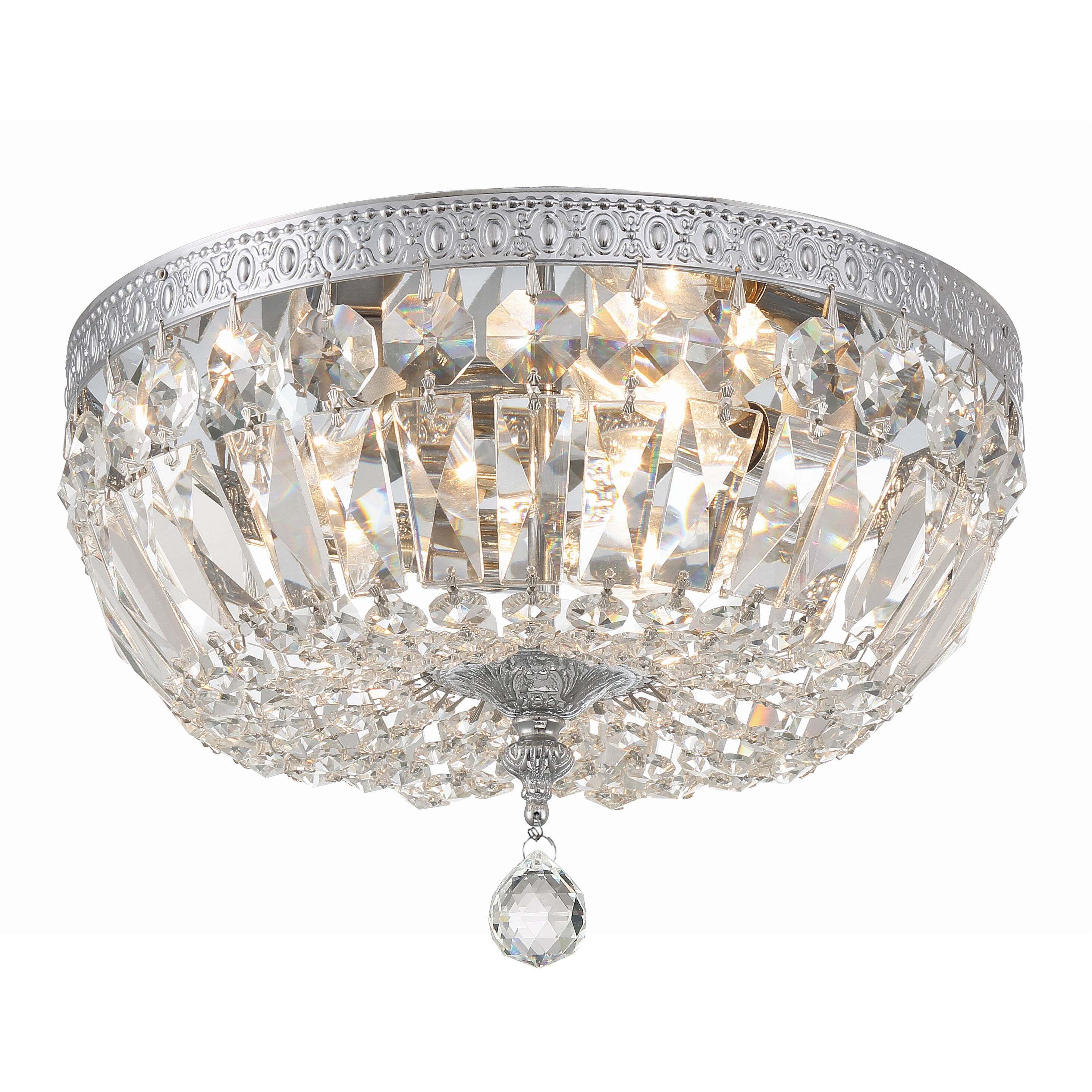 Everett 3 Light 12.00 inch Flush Mount