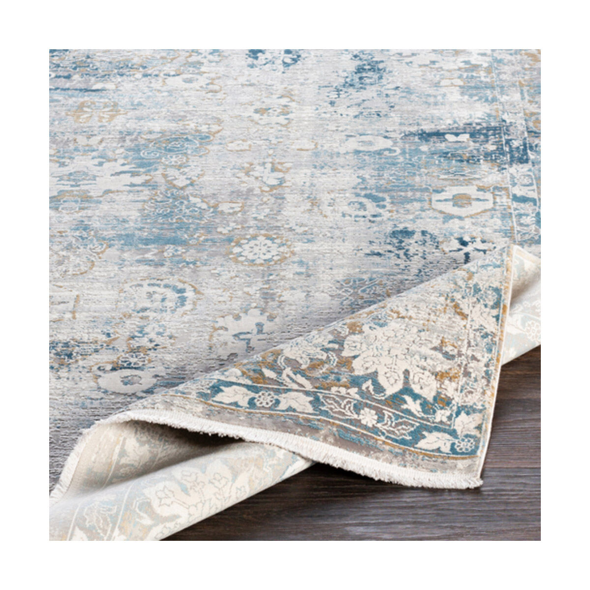 Comfort 134 X 90 inch Sky Blue Rug, Rectangle