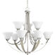 Vanora 9 Light 34 inch Polished Nickel Chandelier Ceiling Light, Design Series