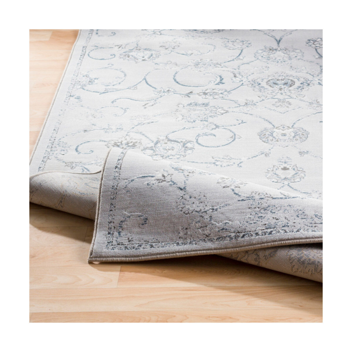 Korvin 91 X 63 inch Blue Rug, Rectangle