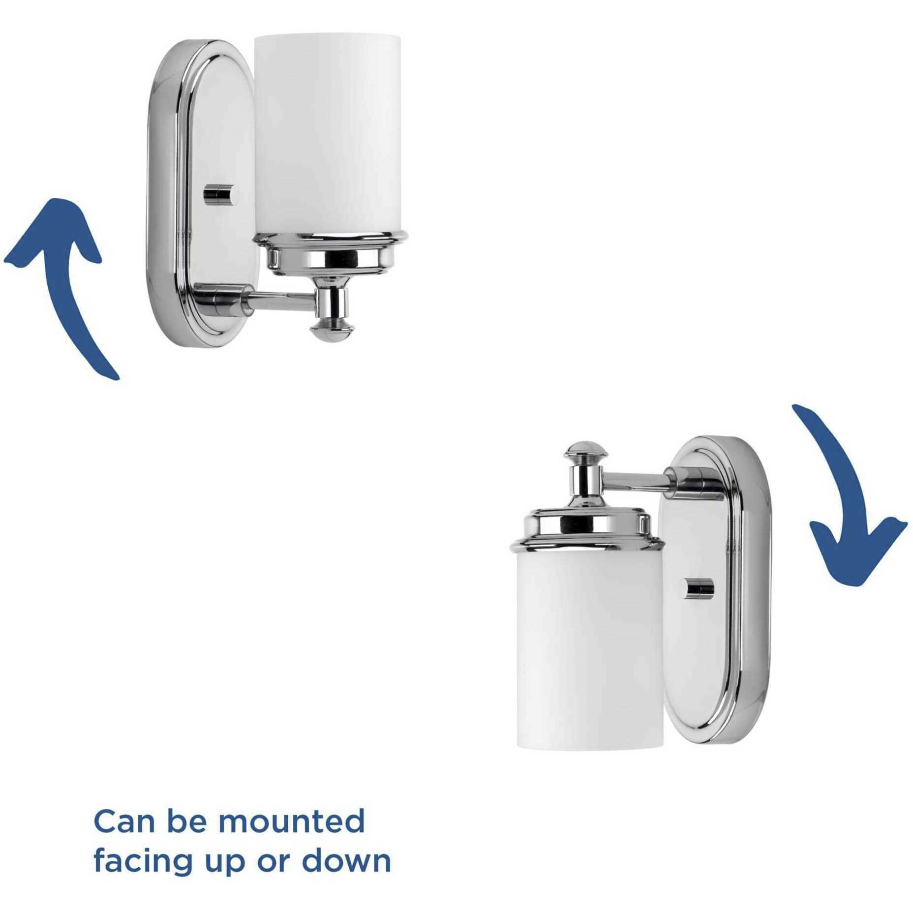 Folsham 1 Light 5 inch Polished Chrome Bath Vanity Wall Light, Design Series