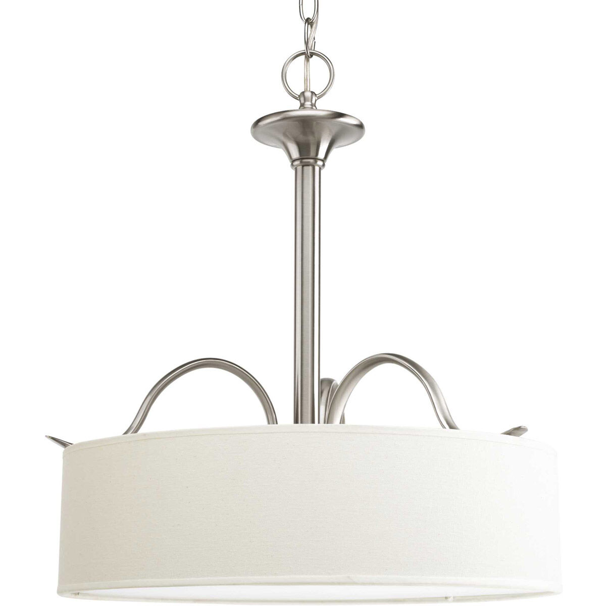 Mark 3 Light 19 inch Brushed Nickel Pendant Ceiling Light