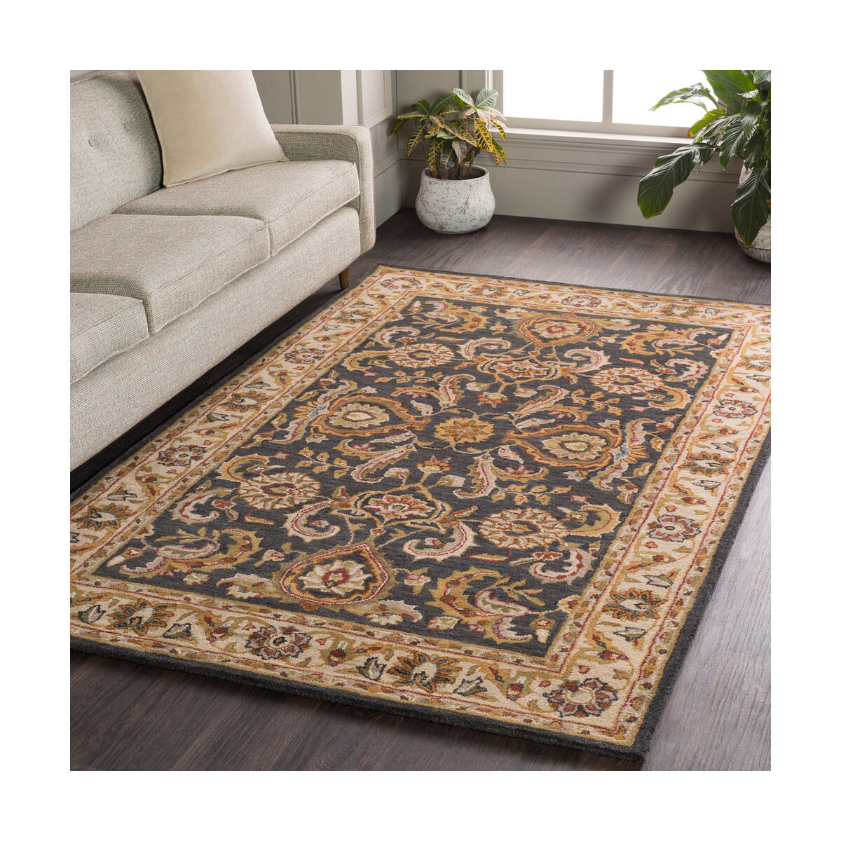 Arlo 42 X 42 inch Deep Teal Rug, Round