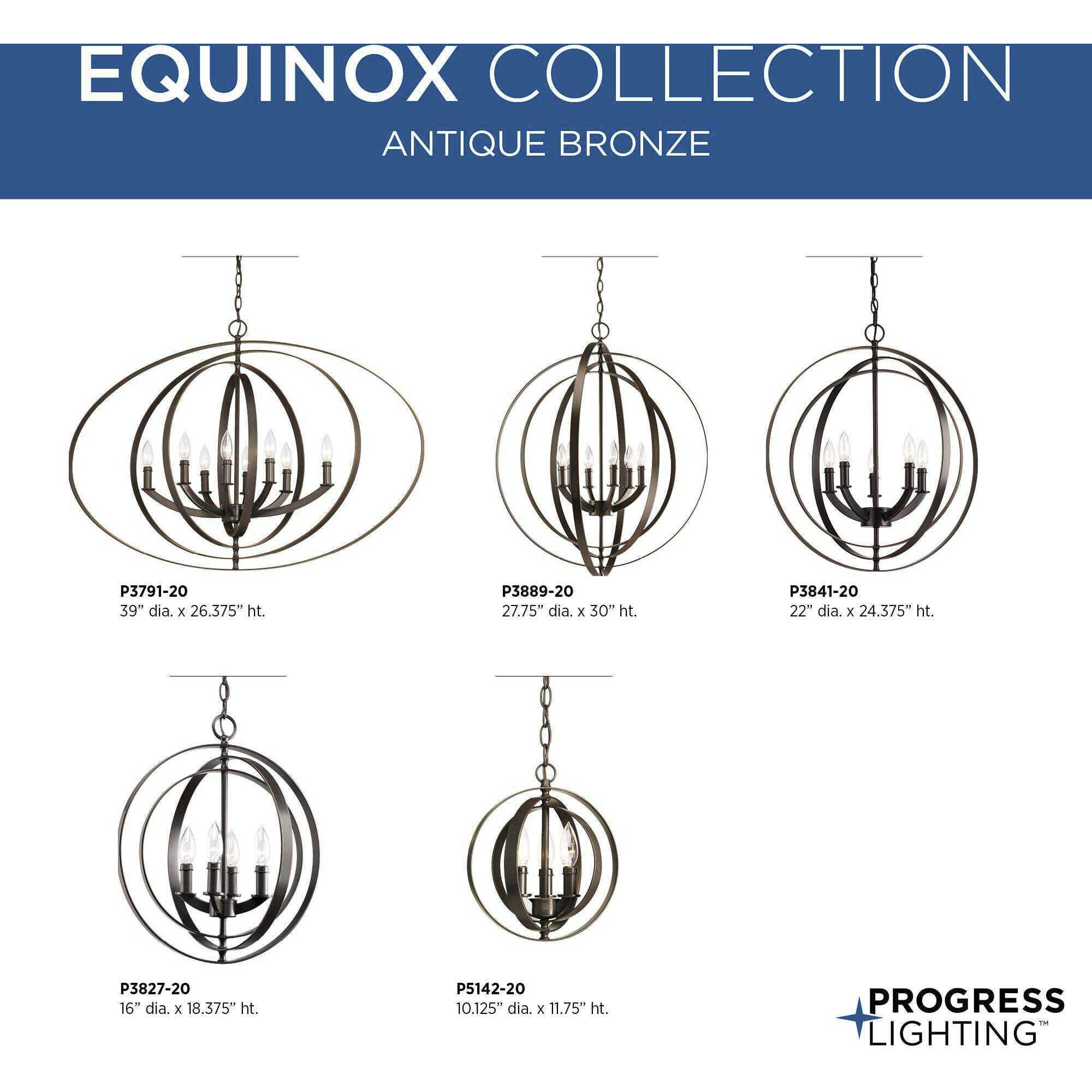 Buster 4 Light 16 inch Antique Bronze Foyer Pendant Ceiling Light