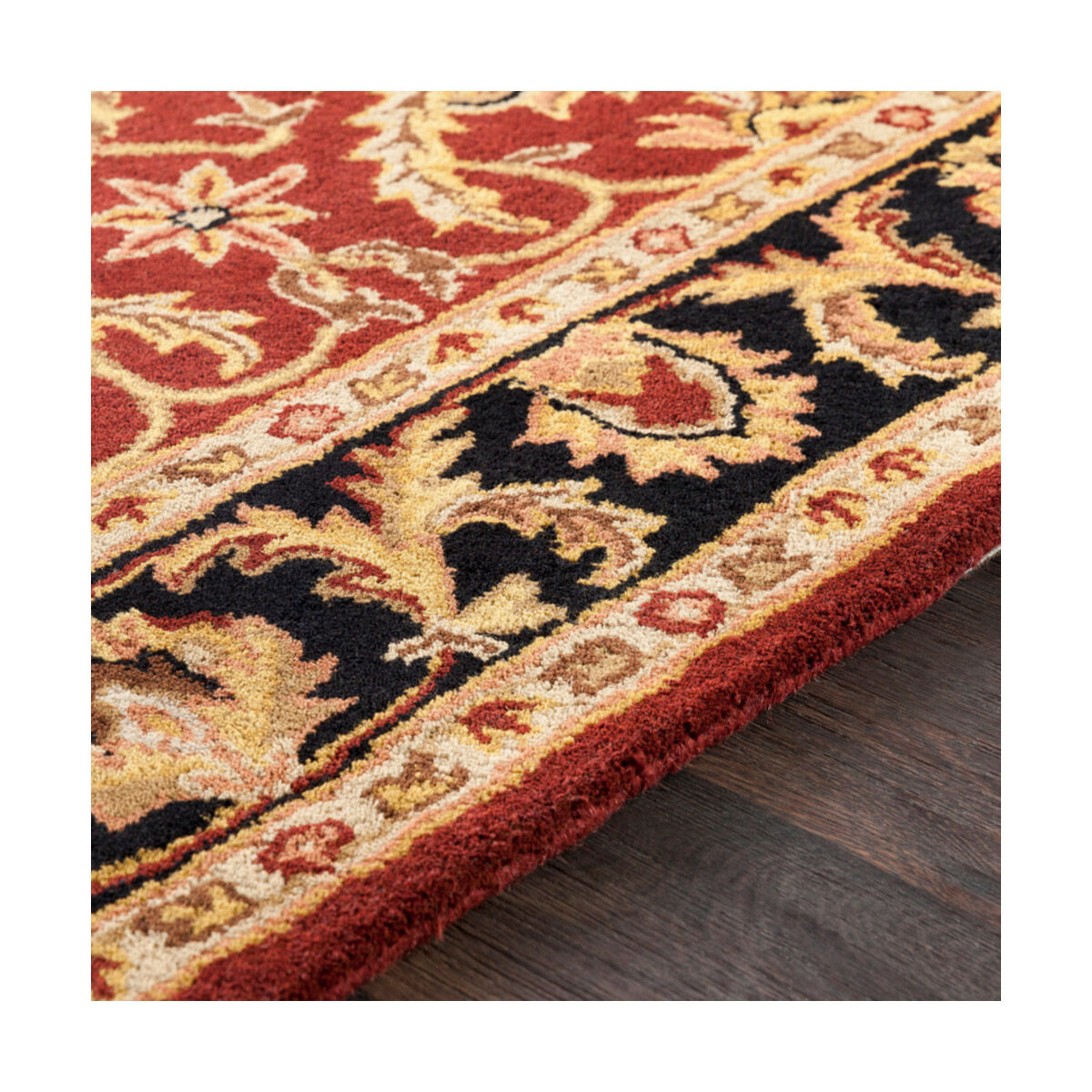 Arlo 42 X 42 inch Dark Brown/Mustard/Black/Clay Rugs, Round