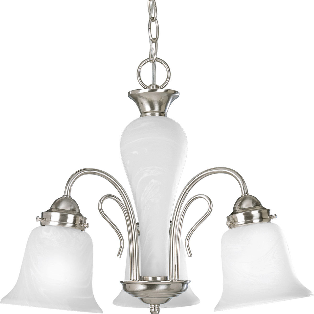 Lang 3 Light 19.75 inch Brushed Nickel Chandelier Ceiling Light
