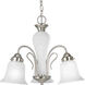 Lang 3 Light 19.75 inch Brushed Nickel Chandelier Ceiling Light