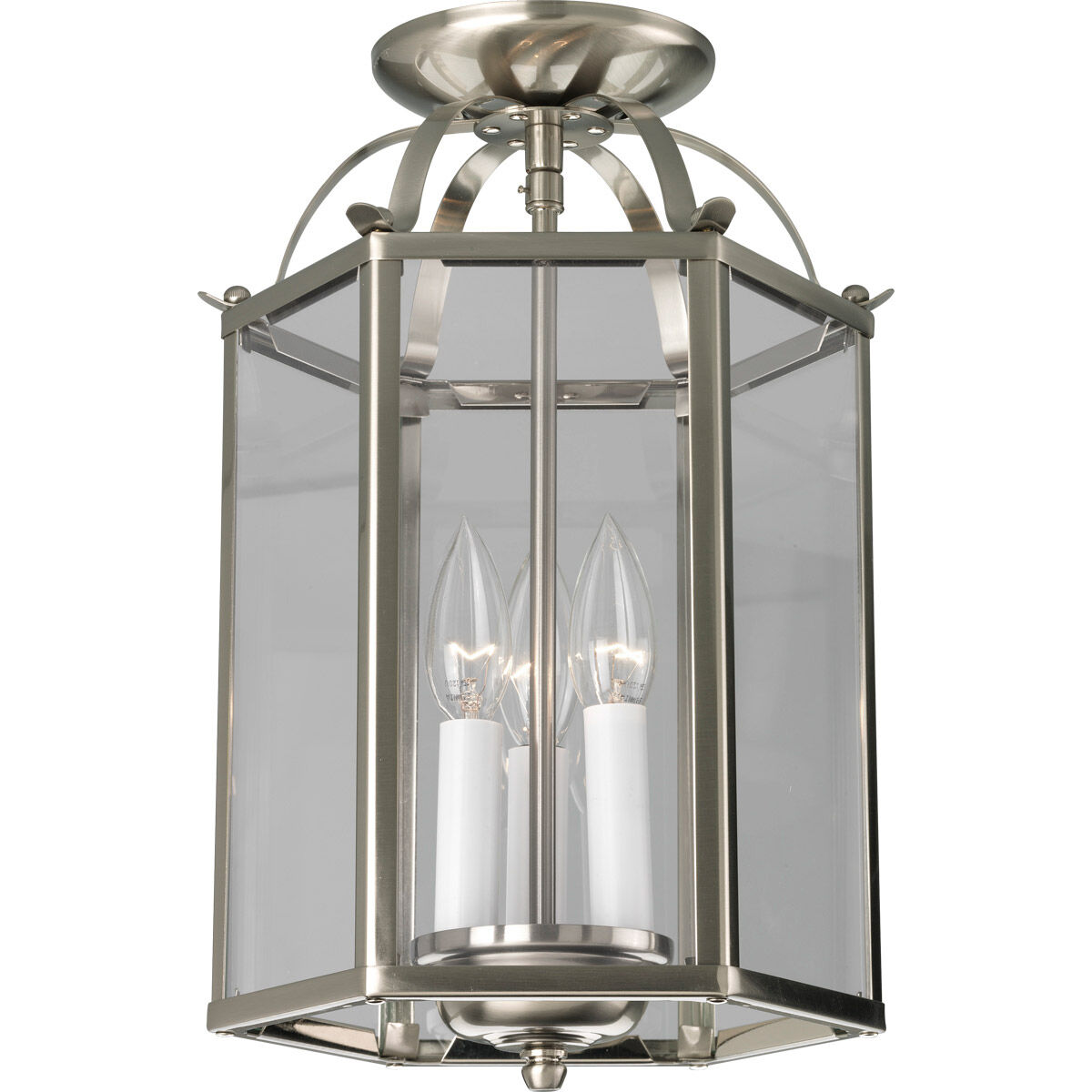 Nohely 3 Light 8.31 inch Brushed Nickel Foyer Pendant Ceiling Light