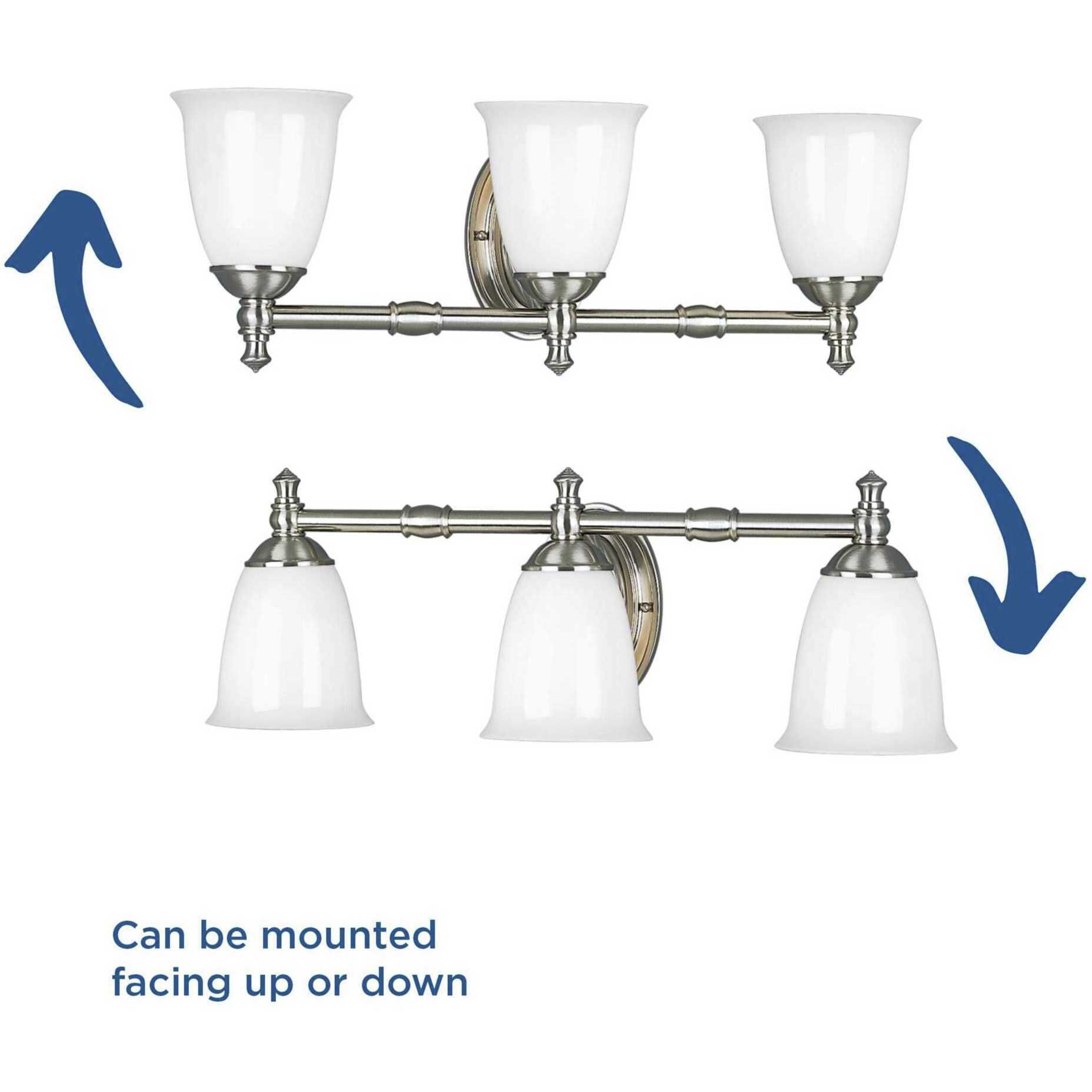 Juno 3 Light 25 inch Brushed Nickel Bath Vanity Wall Light, Delta