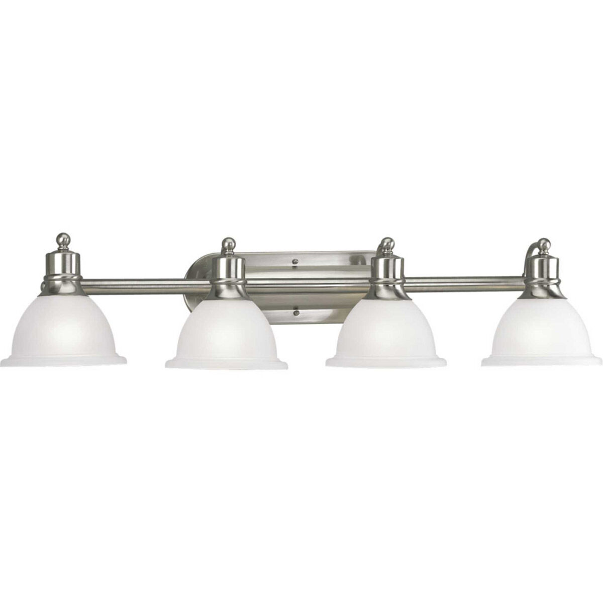Beacher 4 Light 37.5 inch Brushed Nickel Bath Vanity Wall Light