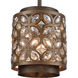 Barclay 1 Light 8 inch Deep Bronze with Clear Mini Pendant Ceiling Light